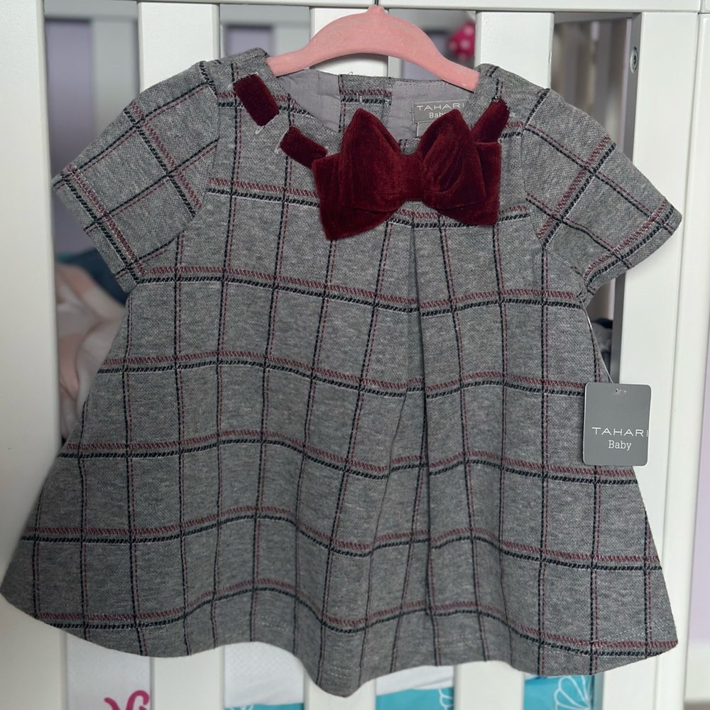 Tahiri Baby girl formal plaid dress
